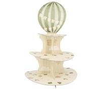 Delicate Pastel Hot Air Balloon Party Supplies for Baby Showers the Clouds Children’s Cupcake Stand - 44cm Food Display for Parties, Birthdays & Events