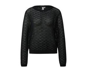 Delicate Patterned Pull for Women QS Regular Fit Noir M