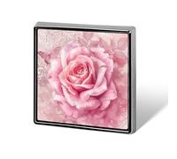 Delicate Peach Butterfly Lapel Pin Fashion Brooch Pin Cute Button Badges Square Button for Hat Shirt Clothing Bags Decoration