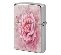 Delicate Peach Butterfly Metal Lighter Case, Funny Lighter Cover Double-Side Print Vintage Cool Lighters Sleeve Lighters Accessories for Zippo Men Dad Husband Collect