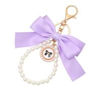 Delicate Pearls Butterfly Bows Hanging Ornament For Bags Stylish Black Accessory Bag Charm Pendant Enhancing Your Look Fashionable Handbag Accessory
