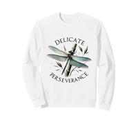 Delicate Perseverance Dragonfly Bamboo Nature Design Sweatshirt