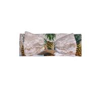 Delicate pineapple on beach Print Baby Bow Headband â€“ Headband for Newborns & Infants with Full Moon Gift Appeal