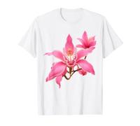 Delicate Pink Cymbidium Orchid Close-up Shapes Mania Value Graphic T-Shirt, Men, White, L