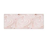 Delicate Pink Marble Of Marble With Imitation Of Rose Gold,Mouse Pad Large Desk Pad Computer Keyboard Mouse Mat With Non Slip Rubber Base 30 x 80 cm