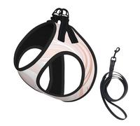 Delicate Pink Marble Of Marble With Imitation Of Rose Gold,Pet Harness,Adjustable Reflective Dog Harness,Pet Leash Vest,M