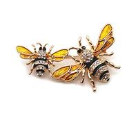 Delicate Pins Bee Yellow Brooch Clothing Silk Scarf Corsage Clothing Pins Decoration Jewelry Accessories Classic Markers Thick