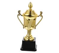 Delicate Prize Trophy Award for Students and Classroom Events | Portable 21.1x12x6cm Plastic Build, Golden Finish, Smooth Surface, for Teachers, Boy Girl and Office Desks