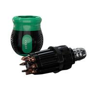 Delicate Ratcheting Screwdriver Set 14 Bit in 1 Ergonomic Grip Concealed Compartment for Easy Storage Materials Concealed Storage Ratchet Screwdriver