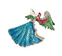 Delicate Rhinestones Brooch Party Dress Pin Unique Angel Brooch Suitable For Women Adding A Touch To Dresses And Suits Vintage Alloy Angel Pin