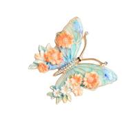 Delicate Rhinestones Butterfly Brooch Alloy Fashion Accessory for Dresses Coats and Jackets Clothing Accessories Shimmering Rhinestones Butterfly Pin Fashionable Animal Badge Clothes Accessory Casual