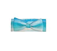 Delicate Scenic sea water Print Baby Bow Headband â€“ Headband for Newborns & Infants with Full Moon Gift Appeal