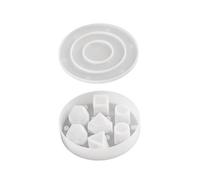 Delicate Silicone Dices Crafting Molds Colorful Silicone English Dices Molds Set For Gaming