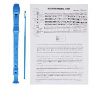 Delicate Soprano Recorder Flute for WOODWIND Instrument 8 Hole German Fingering Perfect for Beginners(Blue)
