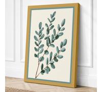 Delicate Stem Study Botanical Canvas Wall Art Print 36x24 Inch