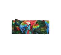Delicate Two Colored Parrots Print Baby Bow Headband â€“ Headband for Newborns & Infants with Full Moon Gift Appeal