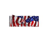 Delicate U.S. flag Print Baby Bow Headband â€“ Headband for Newborns & Infants with Full Moon Gift Appeal