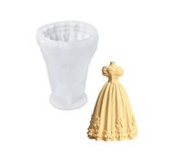Delicate Wedding Dress Silicone Mold for Crafting Intricate 3D Wedding Dress Perfect for Romance Occasions Craft Making