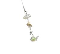 Delicate Whale Keychain Small Decorative Charm Glowing Keyring Suitable For Teens Girls Everyday Carry Fashion Item Resin Whale Holder