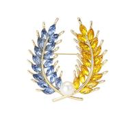 Delicate Wheat Bristles Brooch Women's Unique Crystal Pin Accessories Trendy Pin Jewelry Occasion Daily Wear Party Dating