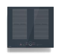 Klarstein Delicatessa 60 Induction Hob - 4-Zone Built-In Induction Cooker, 7000W With Thermoboost, Flexzone, Slider Control, Child Lock & Safety Features, Black Glass-Ceramic