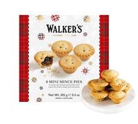 Delicious All Butter Shortbread Christmas Mince Pies with Fruit and Spices by Walkers Shortbread (9 Piece) - 265g