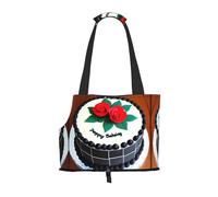 Delicious Cakes Printed pet Shoulder Bag - Foldable Design, Small cat and Dog Travel Bag