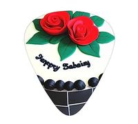 Delicious cakes the 12-piece guitar picks include three picks: thin, medium and heavy. suitable for electric, acoustic and bass guitars of all strengths