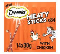 Delicious Chicken Cat Meaty Sticks, 84 Treats, 14x30g Value Snack Pack