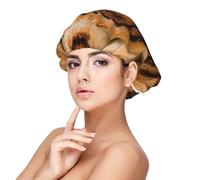 Delicious Cinnamon Rolls Bread Pattern,Adult's Satin Sleeping Cap - Women's Elastic Sleep Bonnet, Adjustable Overnight Hair Cover