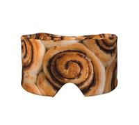 Delicious Cinnamon Rolls Bread Pattern, Full Eye Covers Light Blocking Eye Mask Sleep Eye and Ear Muffs