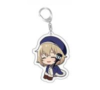 Delicious Dungeon Meshi Keychain Anime Adventurer Bible Figure Marcille Laios Cosplay Keyring Pendant Cute Acrylic Chain Decor (3)