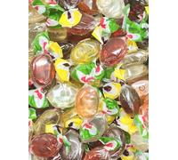 Delicious Fruit Drops Assorted Fruit Flavoured Hard Boiled Sweets - Perfect for Sharing, Christmas, Parties - Bulk - Individually Wrapped Candy - Classic Treat by GARDEN GLAZE (500g bulk bag)