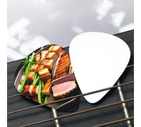 Delicious grilled meat Patterned guitar pick set - (thin/medium/thick), widely compatible with all kinds of stringed instruments,