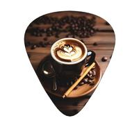 Delicious Heart Coffee Print 12 Pieces Guitar Picks For Guitars And Ukulele, Unique Guitar Present