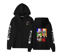 Delicious in Dungeon Hoodie Unisex Anime Print Zip Sweatshirt Cosplay Costume Retro Trend Harajuku Style Zip Hoodie