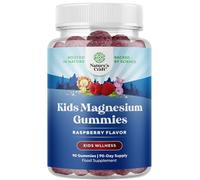 Delicious Kids Magnesium Gummies - 90 Count - 100mg Magnesium Per Gummy for Calm, Focus, and Sleep Support - Vegan, Non-GMO, Gluten-Free - Easy-to-Take Chewable Supplement for Children - 90 Gummies