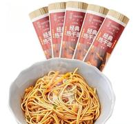 Delicious Lamian Noodles 500g/Strip, Instant Noodle Fast Food(without Seasonings) Breakfast and Late-night Snack Main Food, Healthy Non-fried Italian Pasta (1500g)