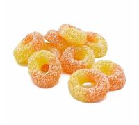 Delicious Peach Rings Candy - Soft, Chewy, Fruity, and Sweet-Sour Jelly Gummies - Perfect for Snacking, Sharing, Parties, Gifting - Available in Multiple Pack Sizes (2Kg)