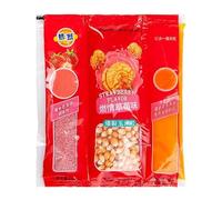 Delicious Popcorn, Homemade Popcorn Blossoms, Cream Caramel Flavored Popcorn Beans, Chinese Candy and Snacks, Chocolate Flavored Candy, Popcorn Beans Snacks, Corn Kernels (Strawberry flavor,4 bag)