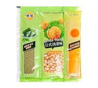 Delicious Popcorn, Homemade Popcorn Blossoms, Cream Caramel Flavored Popcorn Beans, Chinese Candy and Snacks, Chocolate Flavored Candy, Popcorn Beans Snacks, Corn Kernels (matcha flavor,2 bag)