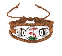 Delicious Red Poisonous Mushroom Illustration Bracelet Wristband Jewelry Ornament