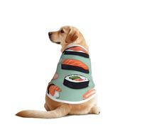 Delicious Sushi 1 Print Dog Shirts for Pet, Soft Breathable Vest Lightweight Stretchy Pet T-Shirt for Medium Dog
