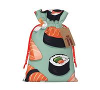 Delicious Sushi 1 Print Gift Drawstring Bags Reusable Present Sack Versatile Birthday Holiday Party Favors
