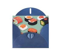 Delicious sushi 1 Print Greeting card Blank card with envelope,Unique Designs for Festivals Invitations