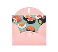Delicious sushi 1 Print Greeting card Blank card with envelope,Unique Designs for Festivals Invitations