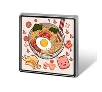 Delicious Sweet Ramen Brooch Pins Aluminum Alloy Lapel Pins for Men Women Badge Button Decorative Jewelry Charms for Hats Bags Backpacks Suits Shirts Scarves Clothing Accessories Gift