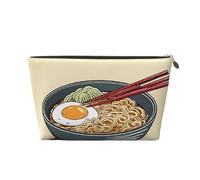 Delicious Sweet Ramen Leather Travel Wash Bag, A Fashionable and Practical Makeup Organizer