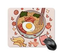 Delicious Sweet Ramen Mouse Pad Square Mice Mat Waterproof Computer Mousepad with Non-Slip Rubber Base Wireless Mice Pad for Laptop Office Home Personalized Gaming Mousepad 25 * 30cm