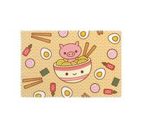 Delicious Sweet Ramen Printed Placemats Set of 6Pcs Washable Place Mats for Kitchen Table Heat-resistand Table Mats 45x30 CM